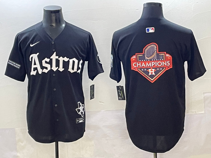 Men Houston Astros blank black MLB Nike 2025 jersey style  29->houston astros->MLB Jersey